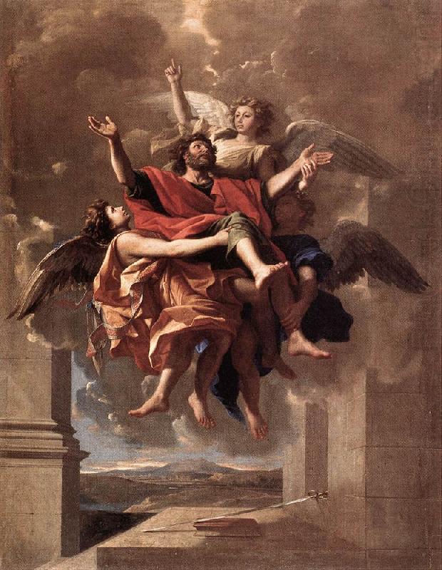 Nicolas Poussin The Ecstasy of St Paul oil painting picture